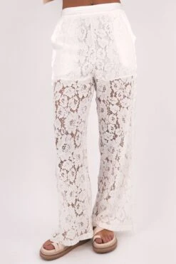 Sunna Lace Pant White