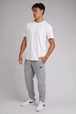 Tech Track Pant Grey Marle -Jean Jail Shop Tech Track Pant Grey Marle fjpg