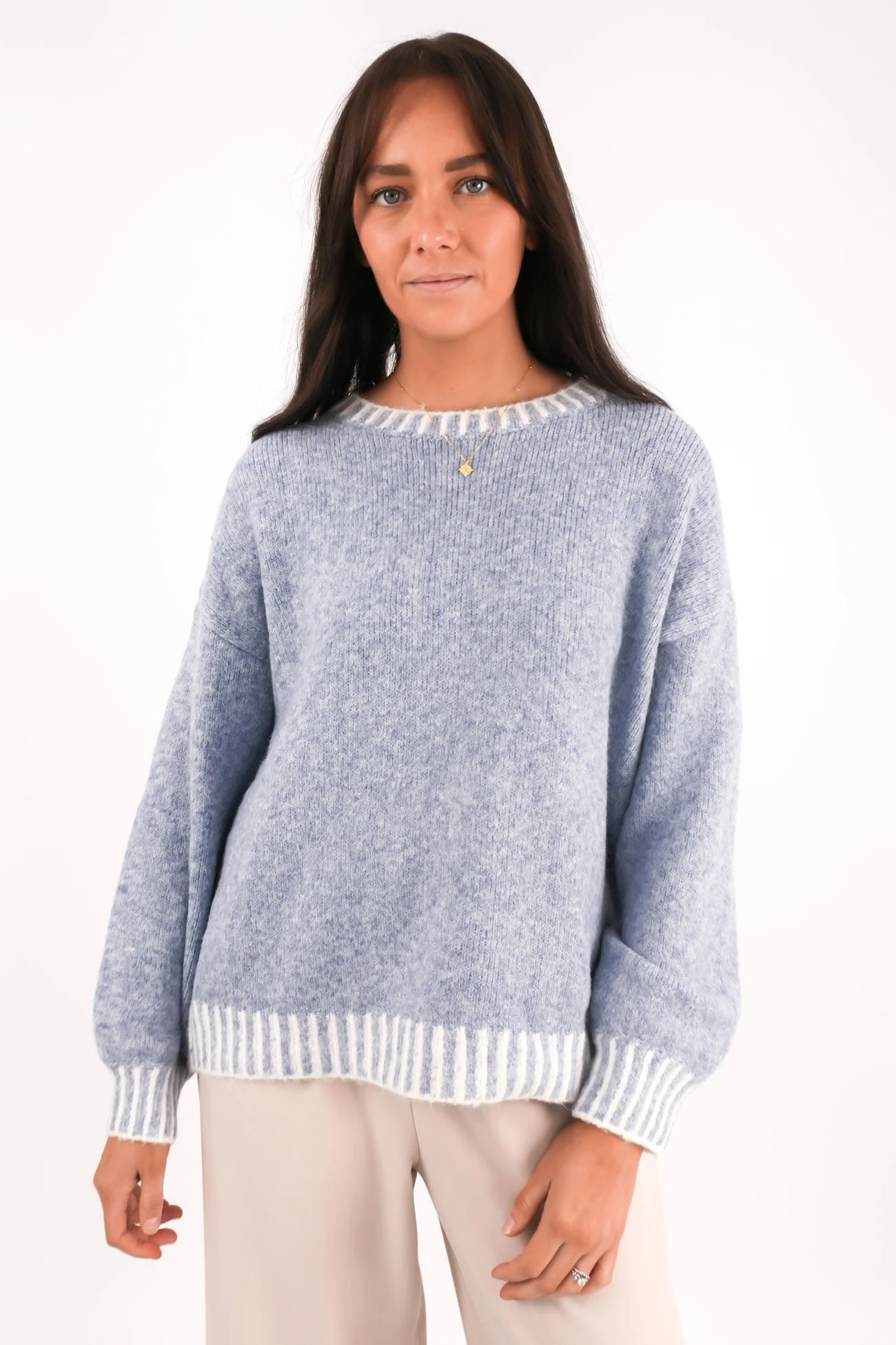 Tilly Knit Jumper Blue 1 Tilly Knit Jumper Blue