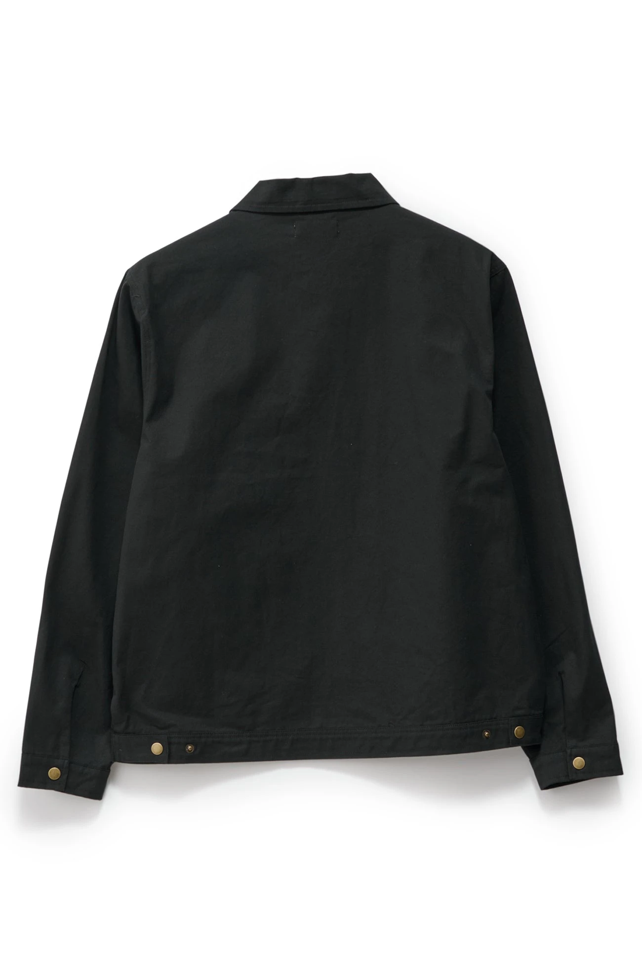 Unlined Canvas Zip Jacket Black 2 Unlined Canvas Zip Jacket Black - Image 2