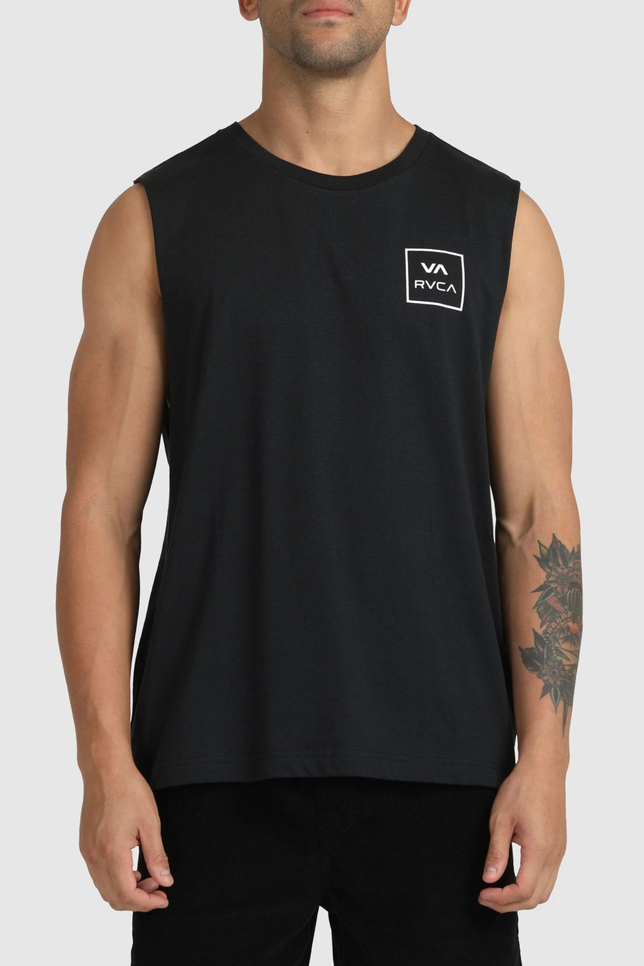 RVCA VA All The Way Muscle Black 1 RVCA VA All The Way Muscle Black