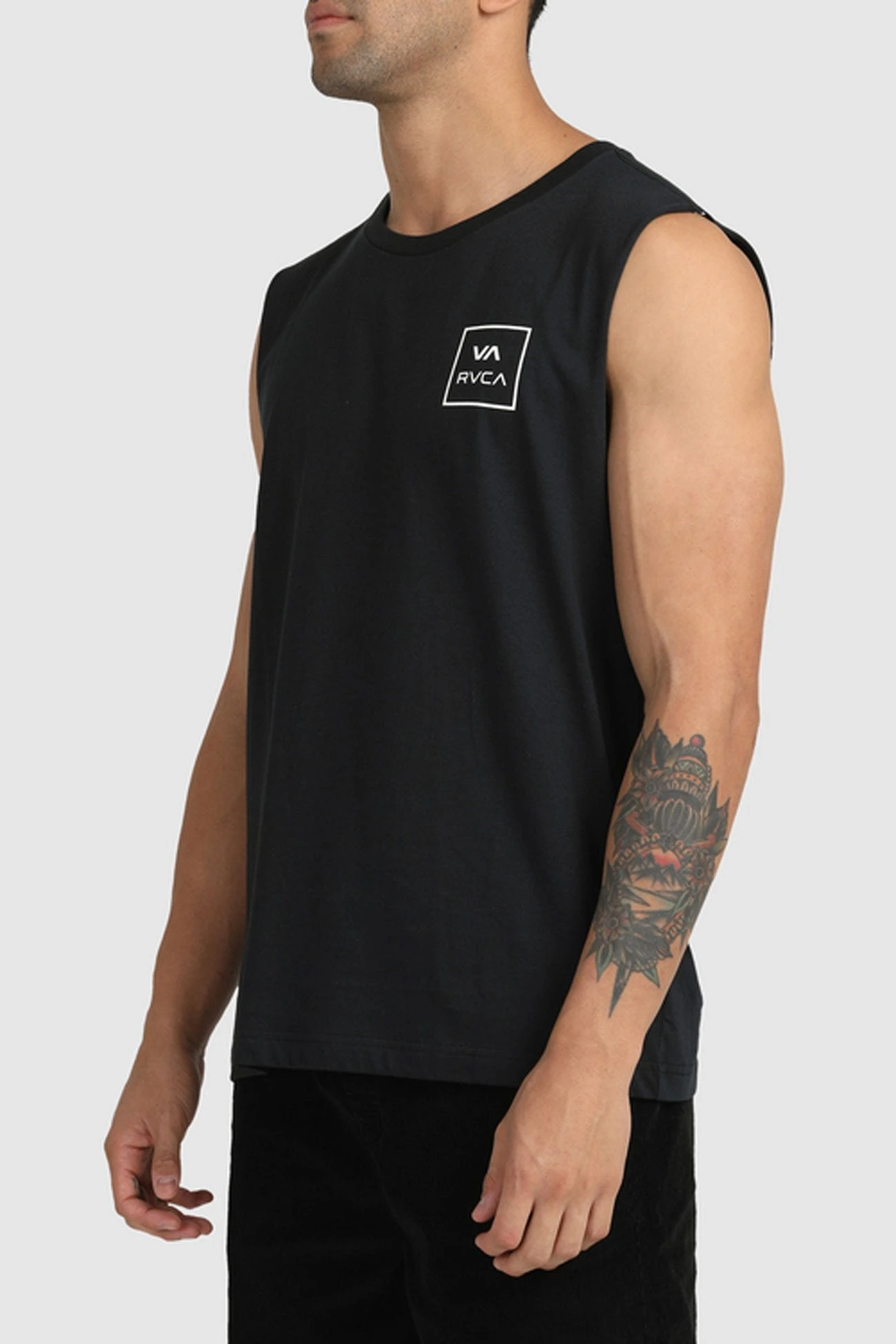RVCA VA All The Way Muscle Black 3 RVCA VA All The Way Muscle Black - Image 3