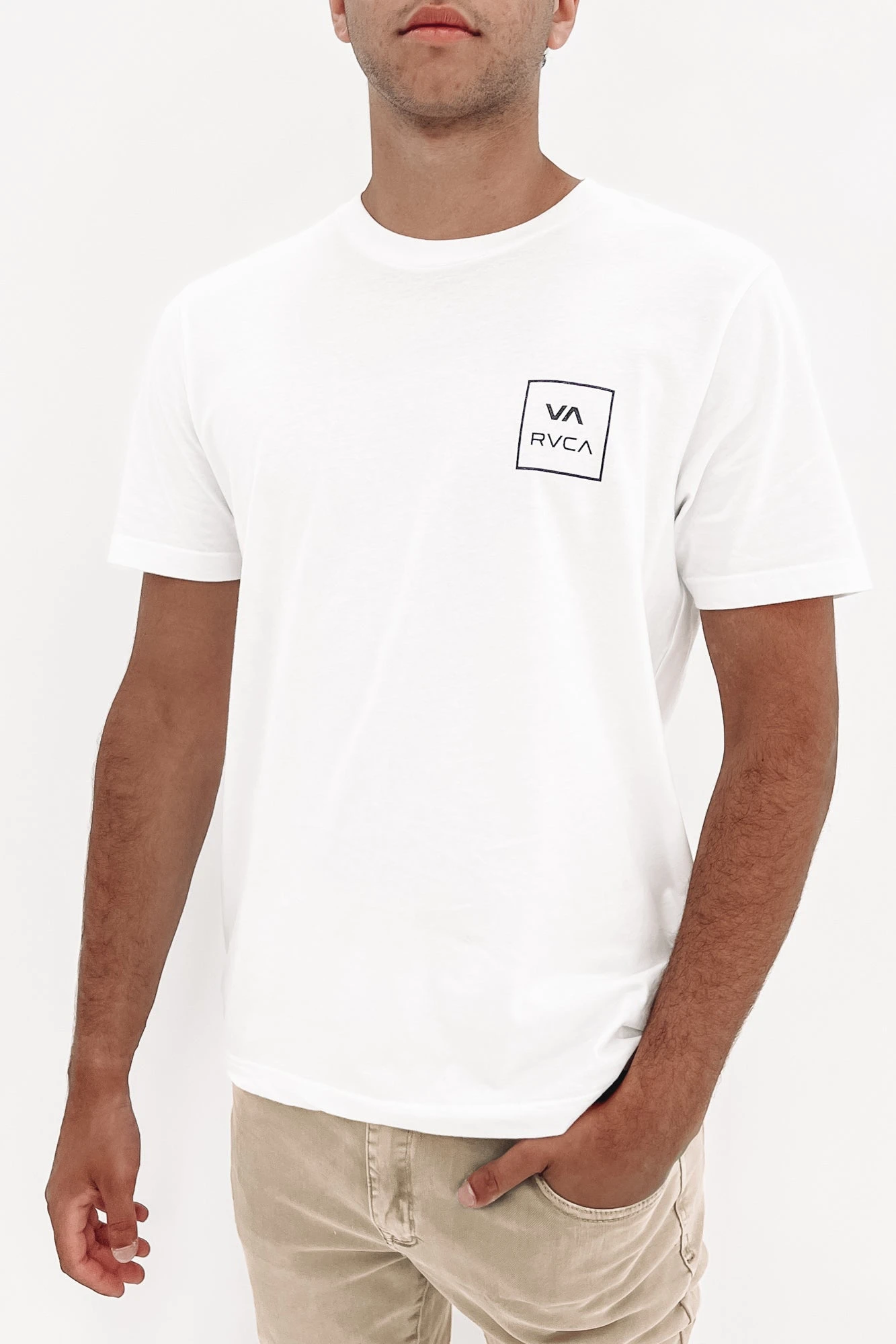 RVCA VA All The Way Organic Tee White 1 RVCA VA All The Way Organic Tee White