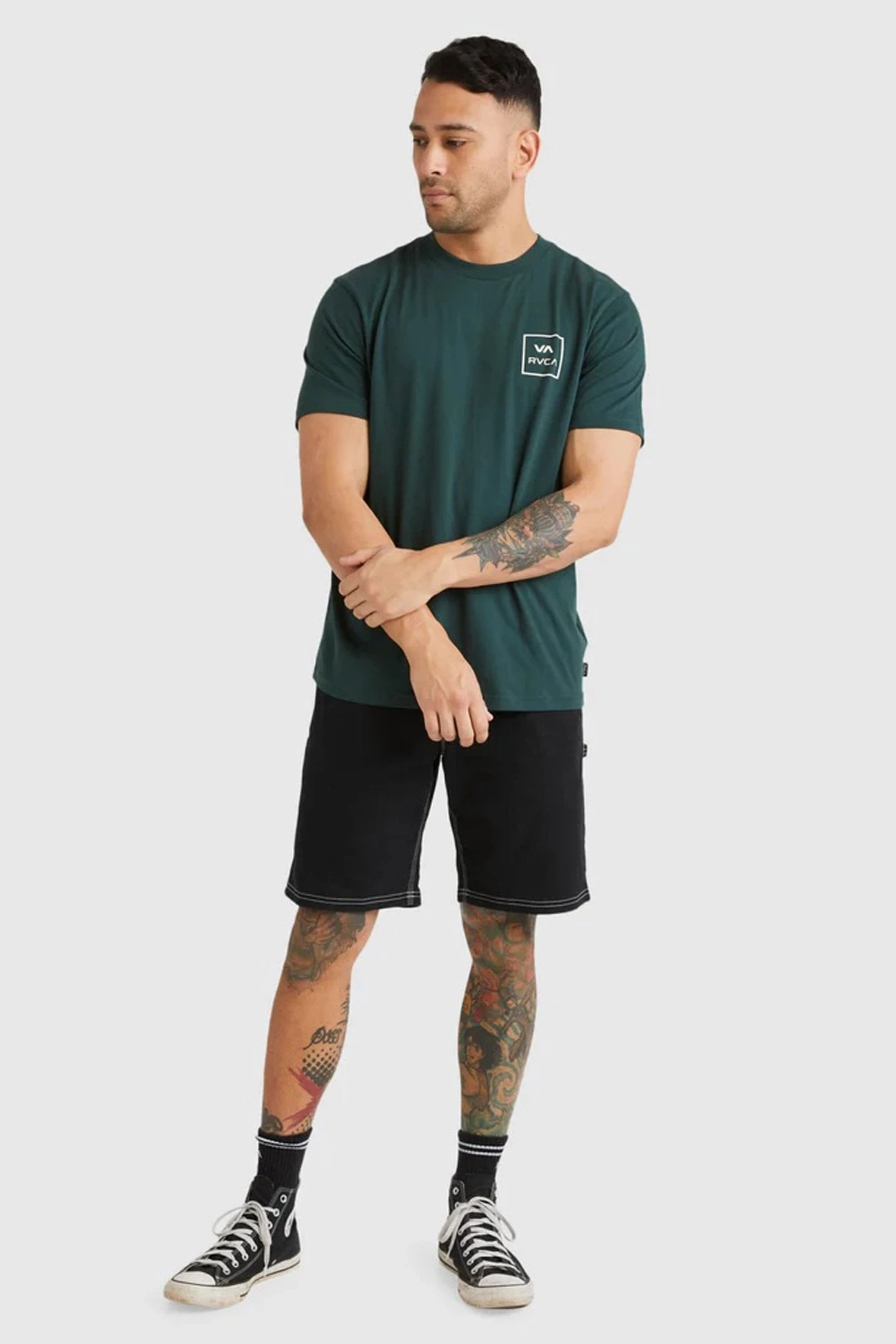 RVCA VA All The Ways Short Sleeve Tee Hunter Green 5 RVCA VA All The Ways Short Sleeve Tee Hunter Green - Image 5