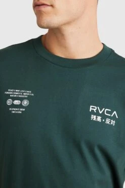 RVCA VA Worldwide Short Sleeve Tee Hunter Green -Jean Jail Shop VA Worldwide Short Sleeve Tee Hunter Green fcjpg