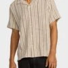 RVCA Vacancy Stripe Short Sleeve Ceramic