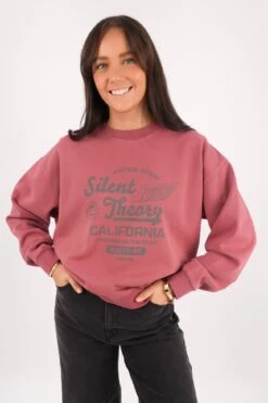 Vintage Denim Crew Cherry