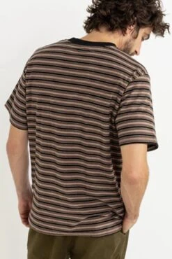 Rhythm Vintage Stripe Short Sleeve T-Shirt Latte -Jean Jail Shop Vintage Stripe Short Sleeve T Shirt Latte3