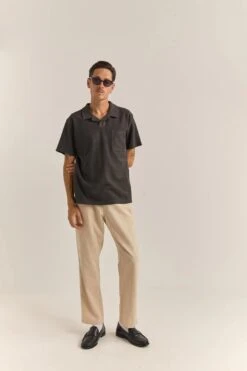 Rhythm Vintage Terry Polo Vintage Black -Jean Jail Shop Vintage Terry Polo Vintage Black4jpeg