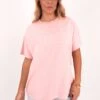 Vital Washed Oversized Tee Pink