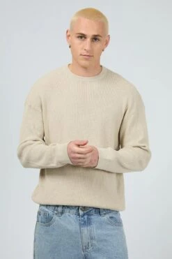 Waffle Knit Stone