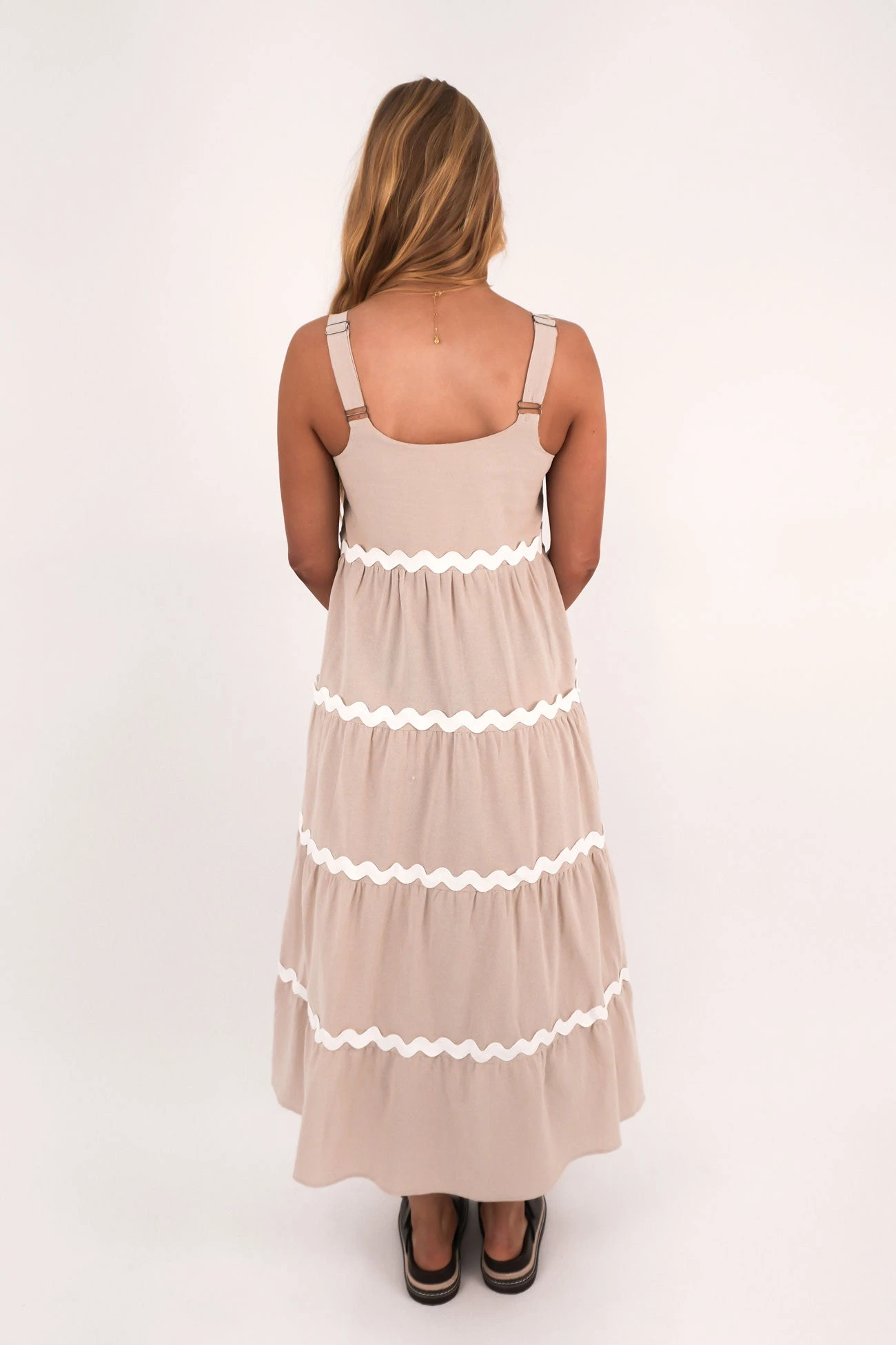 Willa Maxi Dress Natural 3 Willa Maxi Dress Natural - Image 3