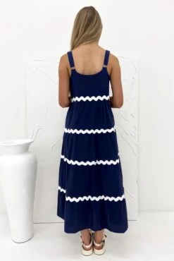 Willa Maxi Dress Navy -Jean Jail Shop Willa Maxi Dress Navy bb
