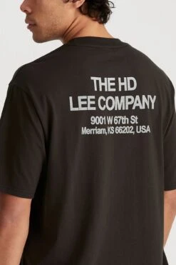 Lee Work Clothes Baggy Tee Worn Black -Jean Jail Shop Work Clothes Baggy Tee Worn Black bcjpg