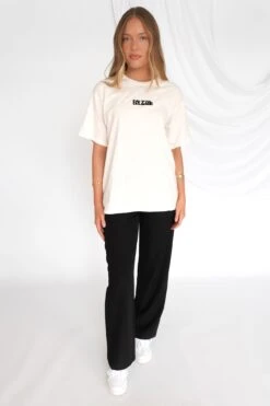 ZAH ZAH Logo Tee White Black -Jean Jail Shop ZAH ZAH Logo Tee White Black f1