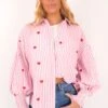 Zavier Shirt Pink Stripe