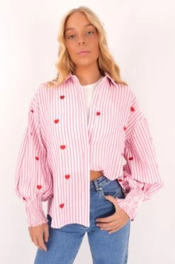Zavier Shirt Pink Stripe