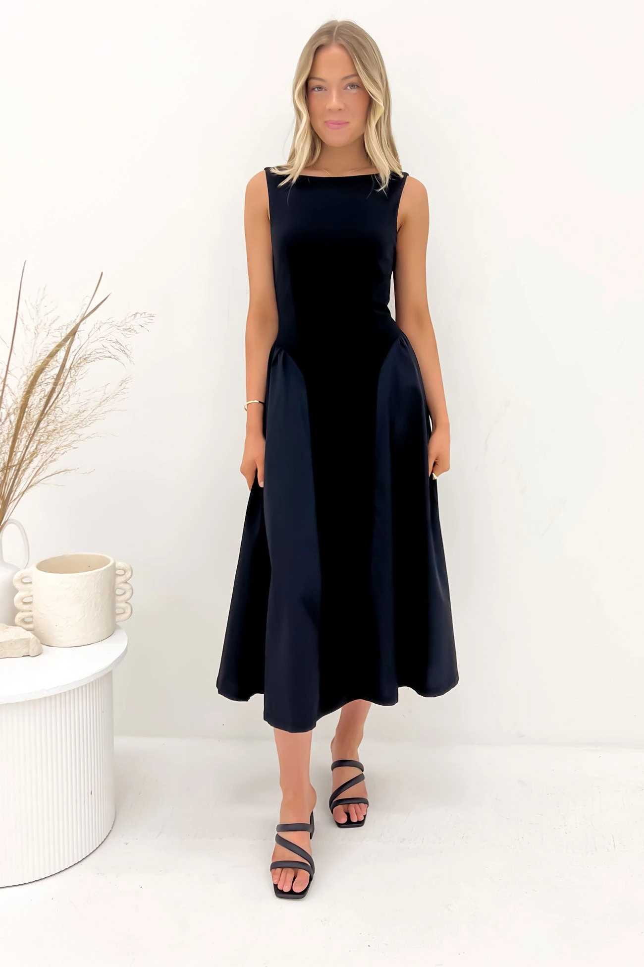 Zoey Midi Dress Black 1 Zoey Midi Dress Black